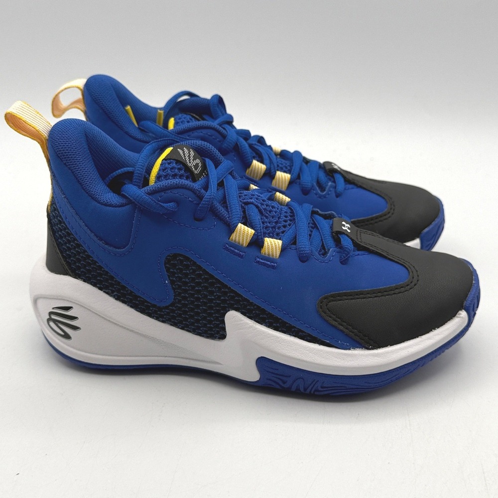 Under Armour Curry 3Z 25 SDE Kids 1Y Blue Black White Basketball 6006544-400